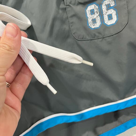 Y2K Women's Gray & Blue Victoria's Secret Pink Mini Shorts Size M - Picture 6 of 7